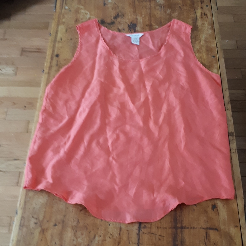 Silk tank blouse.  Size M